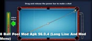 8 Ball Pool Mod Apk 56.0.4 (Long Line And Mod Menu)